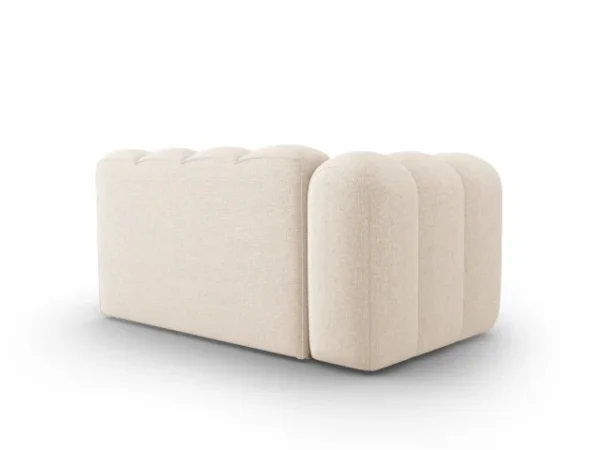 textil, tesatura Chenille, lemn de pin, PAL, placaj, plastic, umplutura din spuma poliuretanica cu densitatea 30 kg/mc