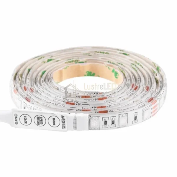 Tip LED SMD5050 Numar LED-uri / Metru Liniar 60 Putere / Metru Liniar 14W Alimentare DC 12V Culoare RGB - Multicolor Unghi Lumina 120° Multiplu Taiere 3 LED-uri Material Banda adeziva 3M Dimensiuni 10x2.5mm Protectie la Umiditate IP65 - Exterior Durata Functionare >50.000h Garantie 2 ani De ce sa alegi banda LED la 12V: - consum redus de energie electrica - nu se incalzesc - durata mare de functionare de peste 50.000 ore - sunt foarte subtiri si maleabile iar cu ajutorul benzii adezive de pe spate se monteaza foarte usor (atentie!!! suprafata pe care o montati trebuie sa fie curatata foarte bine) - se livreaza la role de 5 metri iar banda se poate taia din 3 in 3 LED-uri iar cel mai mare avantaj este ca daca se arde un led acesta se poate inlocui foarte usor! - au nevoie doar de o sursa de alimentare pentru a functiona iar aceasta se alege dupa ce selectam tipul de banda pe care il dorim si inmultim numarul de Watti/m pe care il are banda cu totalitatea metrilor necesari! Sursa de alimentare trebuie sa fie cu 20% mai mare dacat consumul benzii